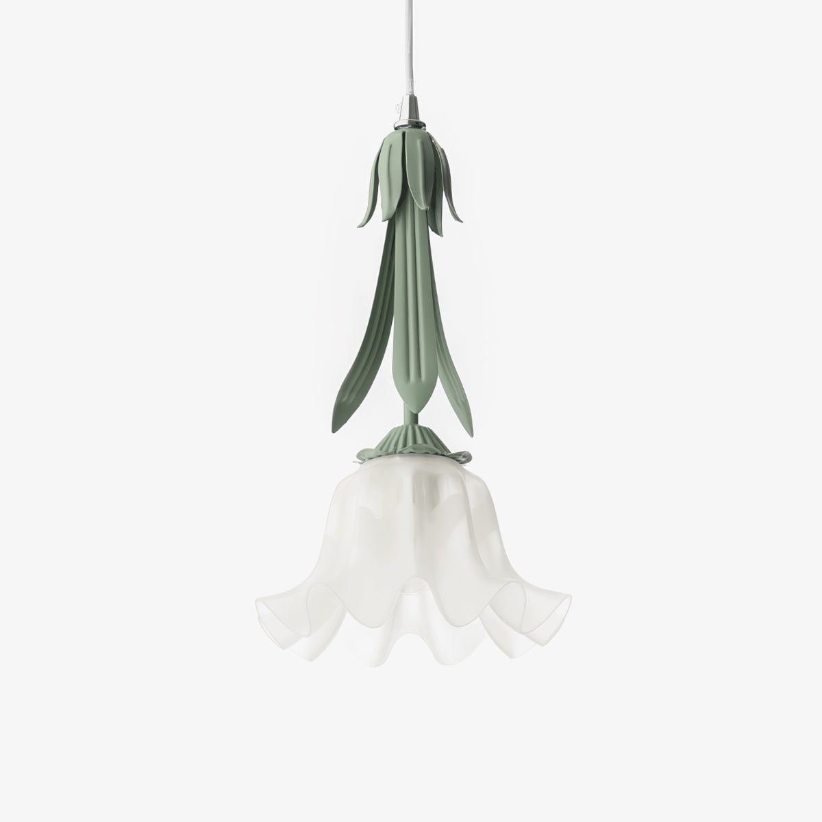 Pendant Light with Floral Motif – Romantic Hanging Light for Dining Room and Living Room
