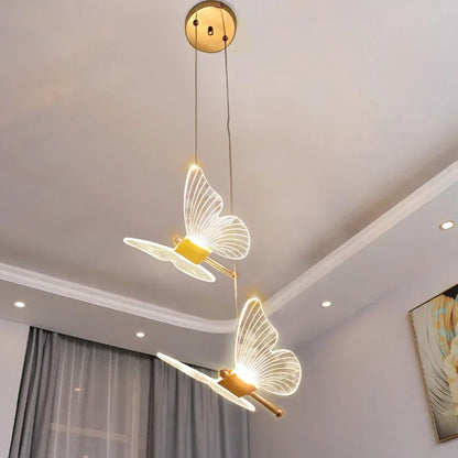 Butterfly LED Pendant Light - Modern Design Lamp for Living Room and Bedroom