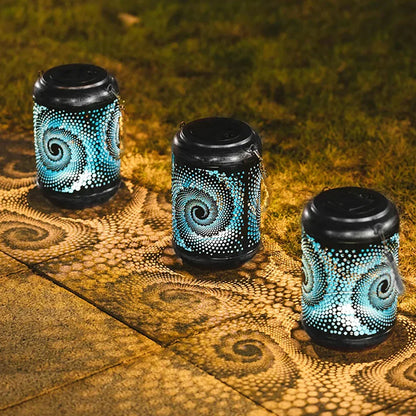 3D Solar Lanterns for Garden Lighting – Decorative LED Lights with Snail Pattern, Weatherproof & Energy-Saving