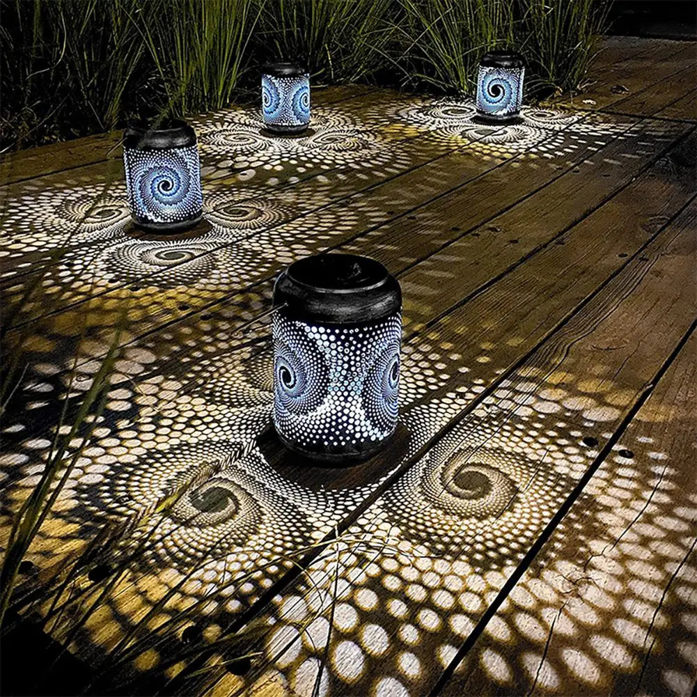 3D Solar Lanterns for Garden Lighting – Decorative LED Lights with Snail Pattern, Weatherproof & Energy-Saving