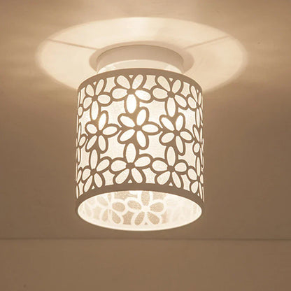 Floral Pattern Ceiling Light – Modern Lamp with Floral Decoration for Living Room and Hallway