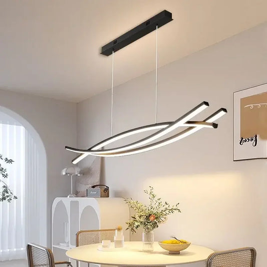 Modern Aluminium Pendant Light – Timeless LED Chandelier for Dining Room or Living Room