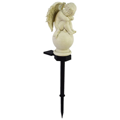 Angel Solar Light Made of Resin – Decorative Garden Lighting for Outdoors