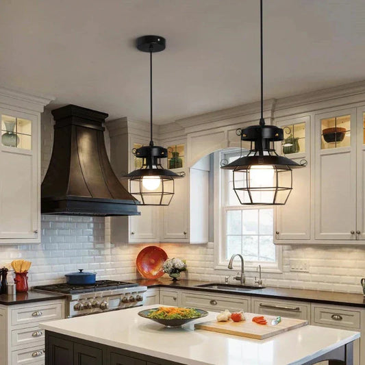 Industrial Vintage Pendant Light Retro Hanging Lamp made of Metal for Loft & Ceiling Light in Industrial Style