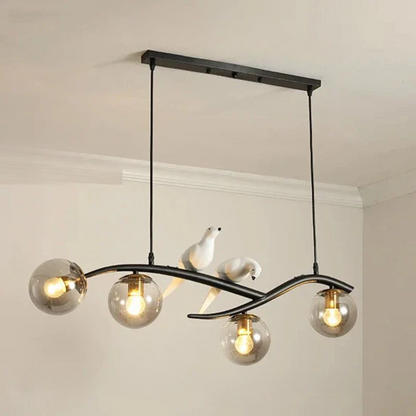 Elegant Bird Chandelier – Creative Pendant Light with Glass Lamps