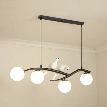 Elegant Bird Chandelier – Creative Pendant Light with Glass Lamps