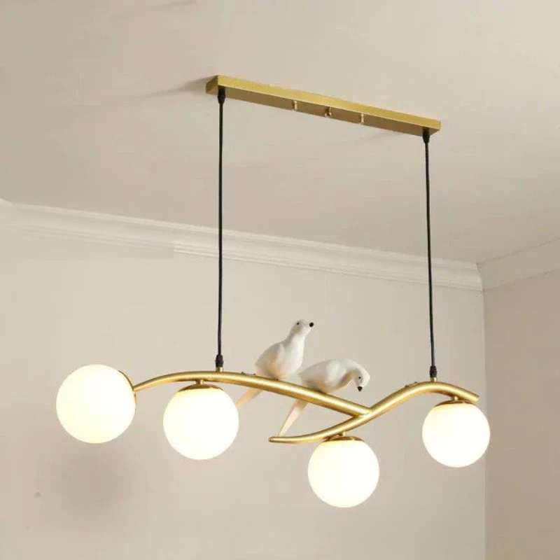 Elegant Bird Chandelier – Creative Pendant Light with Glass Lamps