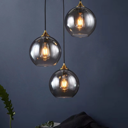 Modern Glass Ball Pendant Light – Elegant Lighting for Dining Rooms & Living Rooms