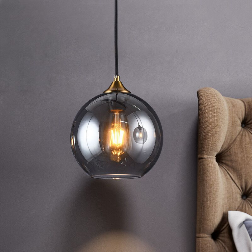 Modern Glass Ball Pendant Light – Elegant Lighting for Dining Rooms & Living Rooms