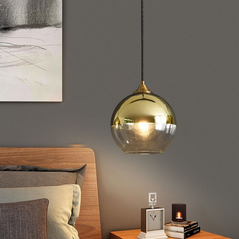 Modern Glass Ball Pendant Light – Elegant Lighting for Dining Rooms & Living Rooms